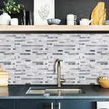 Aluminum Thin Subway Tiles | Peel and Stick Kitchen Backsplash Tiles | Stick On Wall Tiles