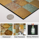 Metal Rust Self Adhesive Premimum Wall Tile