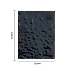 Wave-Pattern Metallic Finish WPC Boards (2.44m x 1.22m x 5mm) for Modern Interiors, Black (Pack of 2)