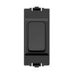 1 Gang Wireless Kinetic Switch, MK Logic Style, Black Body (PRO Series)