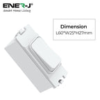 Wireless & Batteryless Kinetic Grid Switch,Pro + 500W RF Receiver (can fit into MK plate)