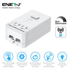 Wireless & Batteryless Kinetic Grid Switch,Pro + 500W RF Receiver (can fit into MK plate)
