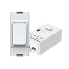 Wireless & Batteryless Kinetic Grid Switch,Pro + 500W RF + WiFi Receiver (can fit into MK plate)