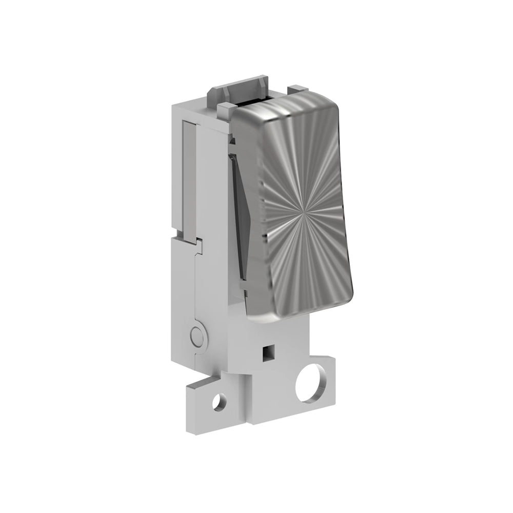 Gs Grid Switch 1G Grid Switch Compatible with Click MiniGrid Satin Chrome Finish