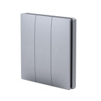 3 Gang Wireless Kinetic Switch Silver Body, IP55 - PRO Series