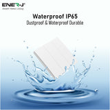 Enerj 3 Gang Wireless Kinetic Switch, White with 3 Non Dimmable 5A RF Receiver Eco Range
