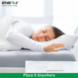 Enerj 3 Gang Wireless Kinetic Switch, White with 3 Non Dimmable 5A RF Receiver Eco Range