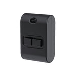Mini FOB Wireless Switch 2 Gang, Black