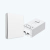 Ener-J 1 Gang Wireless Kinetic Switch and 500W RF Receiver Kit, ECO Series, White Finish