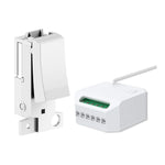 Wireless Grid Switch 1-Gang Compatible, White Body with Non Dimmable + WiFi 5A RF Mini Receiver