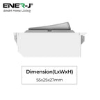 1 Gang Wireless Kinetic Switch Style White Body (ECO Series)