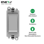 Wireless Grid Switch Compatible with Gridpro plate, Polar White (Eco Series)