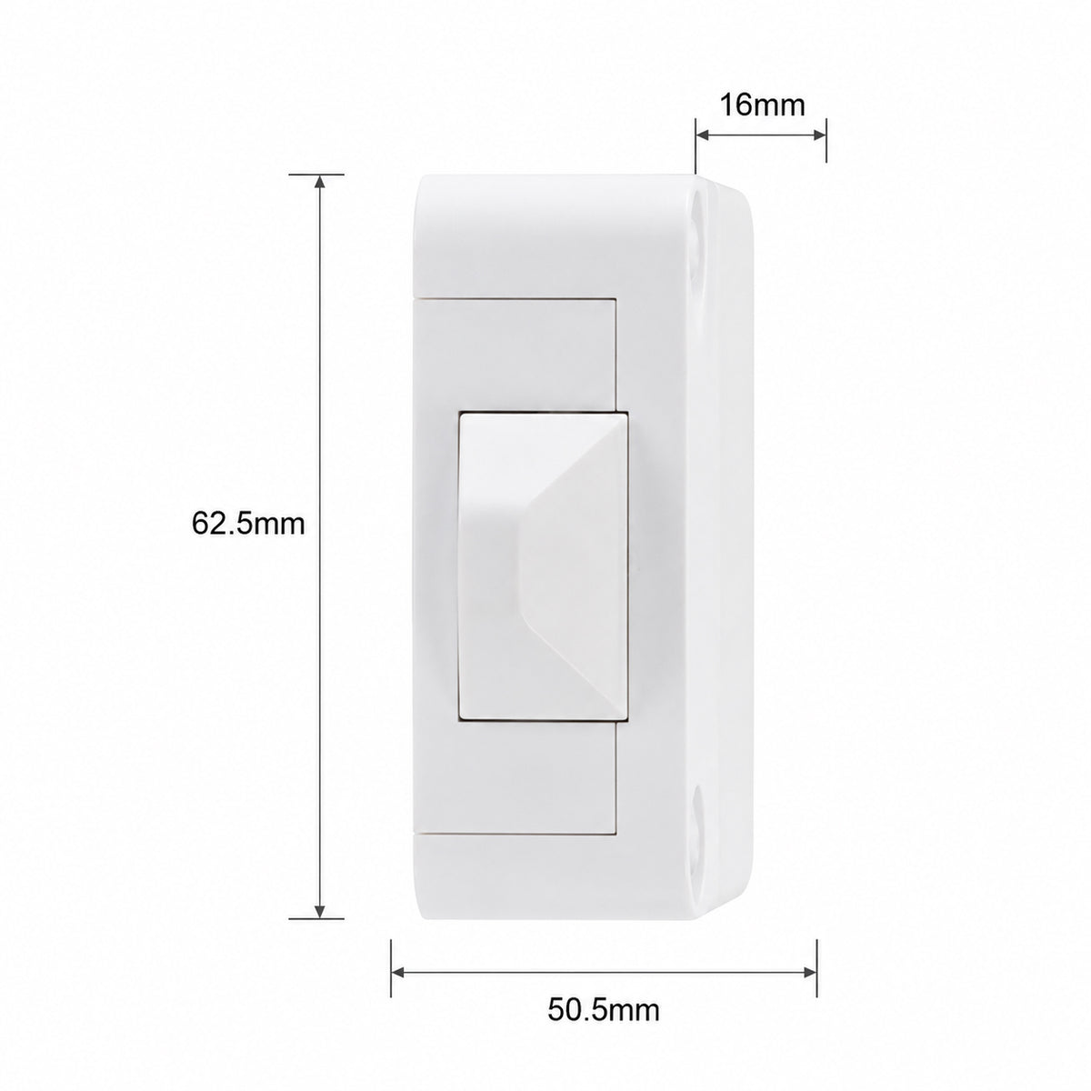 Ener-J Wireless Kinetic Door Switch Battery-Free White Finish Light Control Switch
