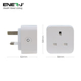 13A WiFi Smart Plug, UK BS Plug, With Energy Monitor