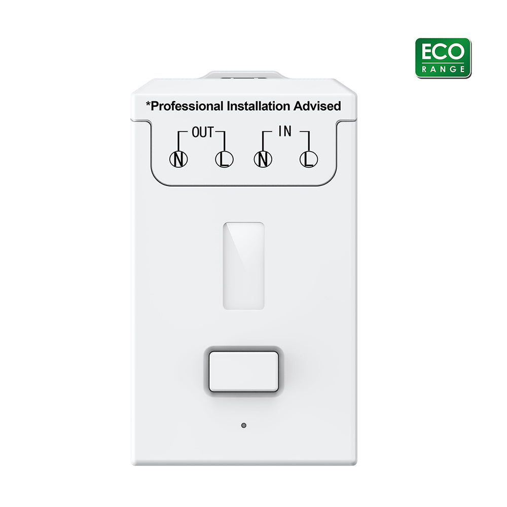 Ener-J ECO Series 500W RF Non-Dimmable Receiver Module, 433MHz Wireless Control, White