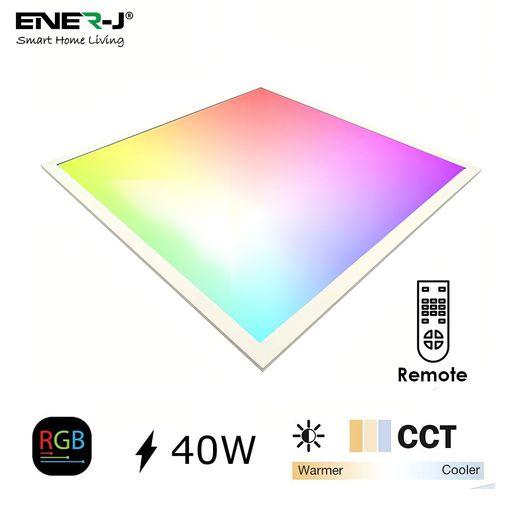 600*600mm Smart RGB+CCT Backlit Panels 40W with IR Remote, APP & Voice Control