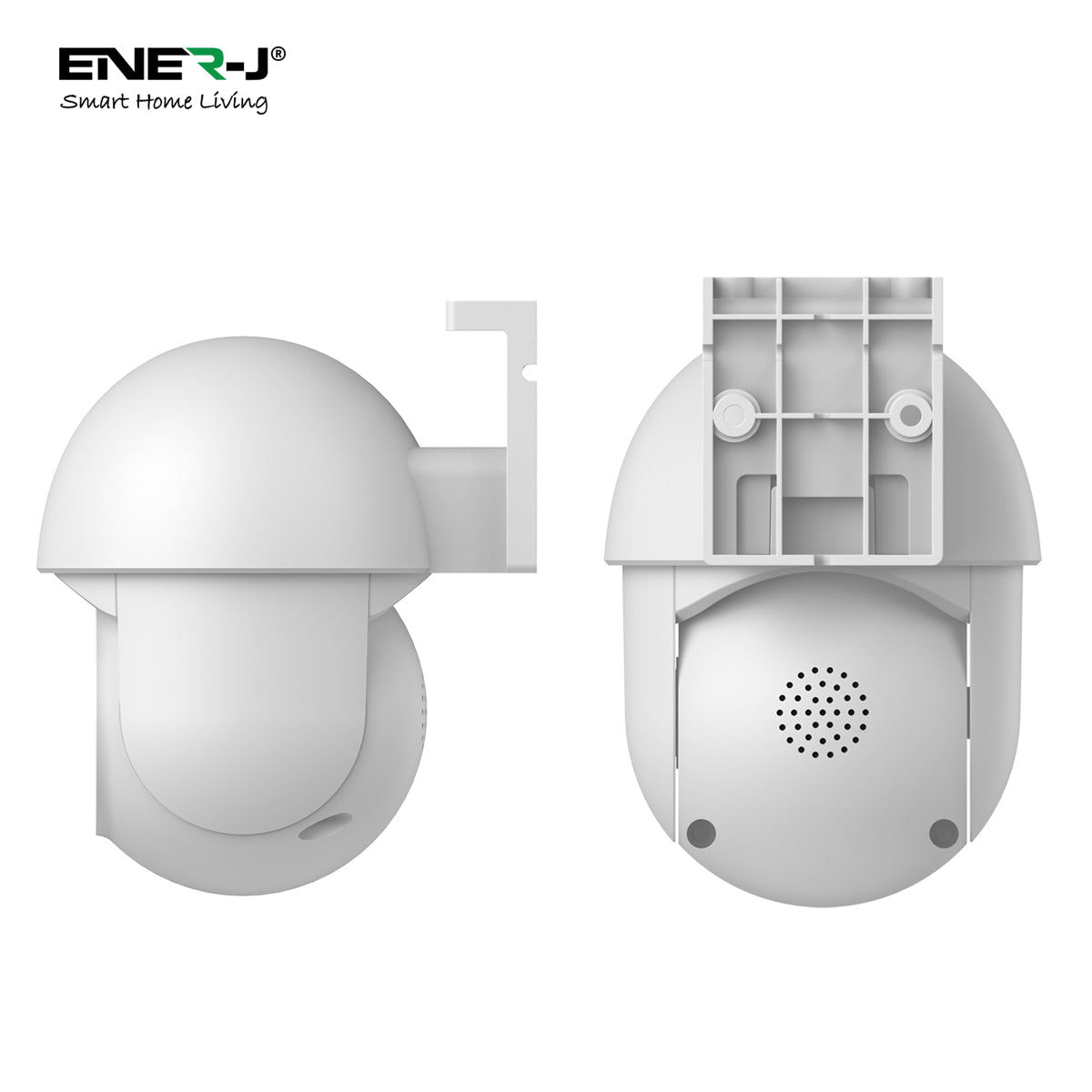 ENERJ Smart WiFi Outdoor Dome IP Camera, 2K 3MP Pan-Tilt Security Camera with Night Vision, Motion Detection, Two-Way Audio, Alexa/Google Home Compatible
