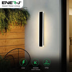 ENER-J 18W outdoor LED wall light with PIR motion sensor and IP65 waterproof protection