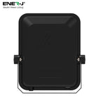 Black rectangular device with a central triangle symbol on a white background, featuring the Ener-J logo.