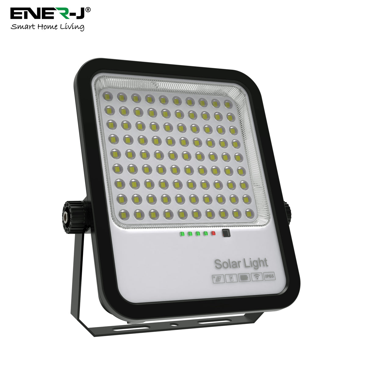 Solar light with visible brand 'ENER-J' on a white background