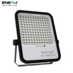 Solar light with LED panel on a white background, featuring the Ener-J brand.