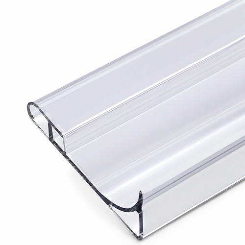 ENER-J 71.3mm rounded edge aluminium skirting profile 3M for modern interior wall protection