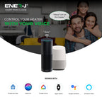 Portable smart electric tower heater 2000W for bedroom, living room and office with WiFi app control and ceramic heating technology