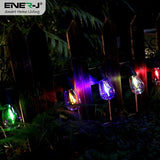 Solar RGB Meteor Show String Lights for festive season, 10 Meters 10 Lamps, IP44