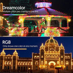 ENER-J Smart WiFi RGB Fairy Lights 5M, Alexa & Google Compatible, Music Sync LED String Lights with Remote, USB Powered, Flexible Copper Wire, Dimmable Multicolour Lighting | Single pack