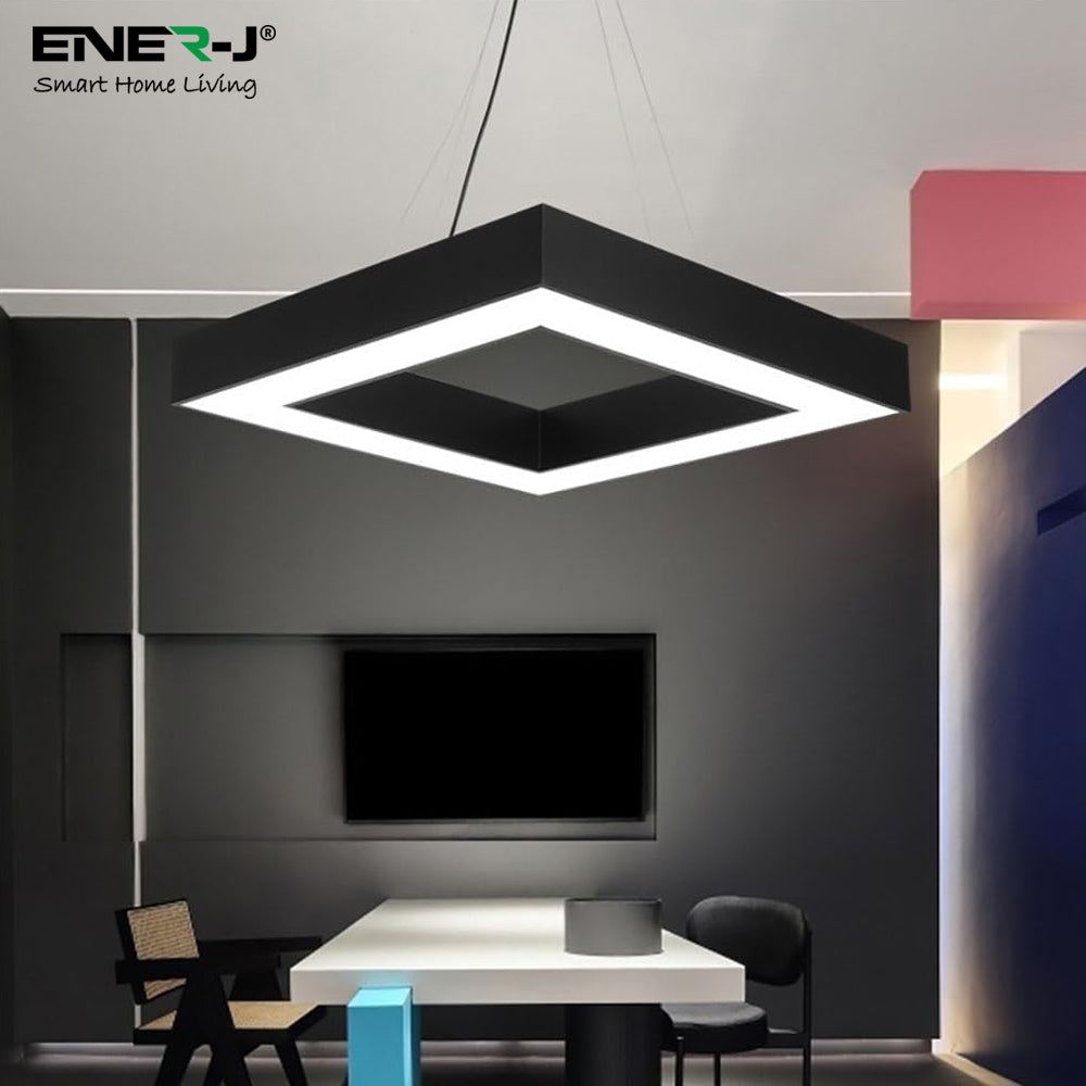 40W Hollow Square Pendant Light, Size: Side length 80 cms, Lampshade height 5 cms