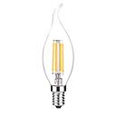 4W LED Filament Candle C35 Bulb, E14 Holder, 2700K - Pack of 10