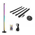 Ener-J Smart RGBIC Floor Light APP Control 1.6M LED Corner Lamp with Remote & Music Sync
