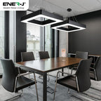 40W Hollow Square Pendant Light, Size: Side length 80 cms, Lampshade height 5 cms