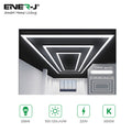 Ener-J 536W Designer LED Ceiling Light with Double Inner Frame & Border, 6500K Daylight, Modular Commercial Lighting