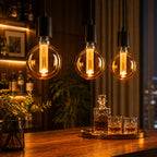 Ener-J G125 LED Filament Globe Bulb Pack of 4 E27 3W 2000K Amber