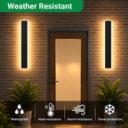 Ener-J Outdoor Acrylic Wall Light Warm White 10W IP65 Waterproof LED Wall Lamp 30 x 8cm Modern Exterior Lighting for Garden, Patio & Entrance
