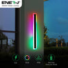Ener-J 100cm Outdoor RGB LED Wall Light, 24W IP65 Waterproof, Matte Black, Acrylic Diffuser