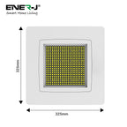 100W Premium Canopy Lights with 140 Lm/W & Dimmable Lifud Driver, Size 325x325mm, IP65 & IK08, Includes Recessed Mounting Kit & Surface Bracket installation, 5700K, 5 Years warranty