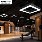 40W Hollow Square Pendant Light, Size: Side length 80 cms, Lampshade height 5 cms