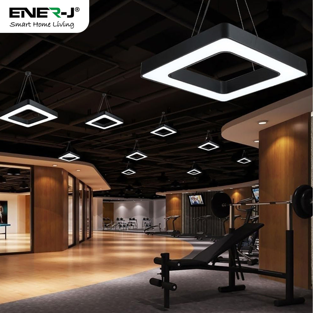 40W Hollow Square Pendant Light, Size: Side length 80 cms, Lampshade height 5 cms