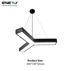 18W Hollow Y shape Pendant Light, Size: Diameter 60 cms, Lampshade height 5 cms