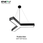 18W Hollow Y shape Pendant Light, Size: Diameter 60 cms, Lampshade height 5 cms
