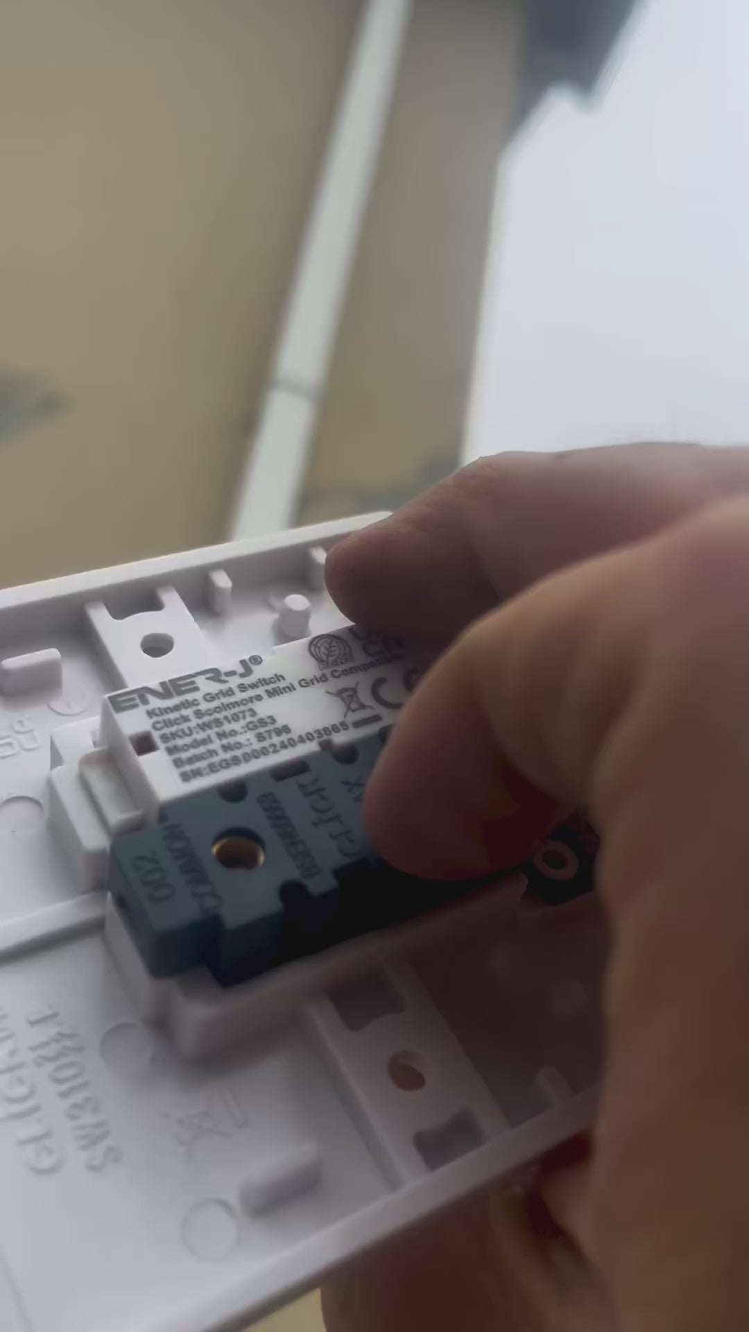 1 Gang Grid Switch, Black Body