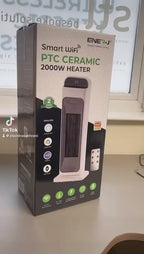 Smart Ceramic Tower Fan Heater, Wi-Fi, 2000W, Adjustable Thermostat, 3 Power Settings & Oscillation, Remote Control, APP & Voice Control | Single pack