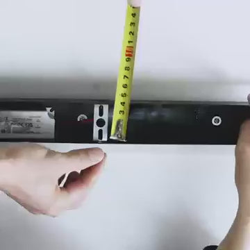 Ener-J 100cm Outdoor LED Wall Light 48W, IP65 Waterproof, CCT Tunable & Dimmable with Remote, Black