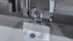 Modern Single Hole Basin Faucet with Waterfall, Pull Out Sprayer and LED Temperature Display, Chrome Silver
