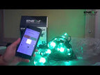WiFi Outdoor LED String Light Kit, 7.6m with 12 Smart Lamps, IP65, RGB & Warm White, APP & Voice Control