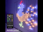 ENERJ Smart Curtain Fairy Lights 2x2 Meters of 400 LEDs, Remote Included, APP & Voice Controlled , Perfect for Bedrooms, Parties and Home Decor.