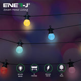 13 Meters RGB String Light Kit, 5V 5W (20 RGB Bulbs + IR Remote + UK Adapter)