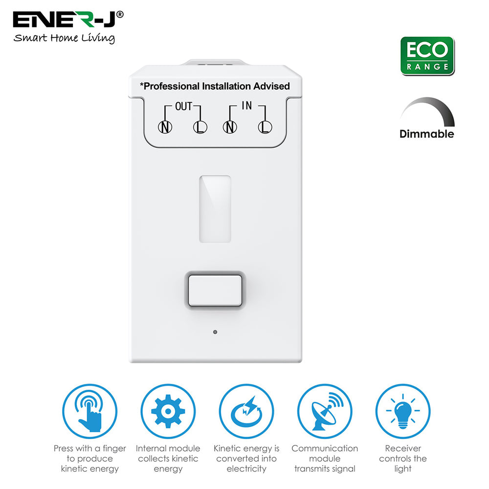 Dimmable + RF 1A Receiver compatible with Eco Switches